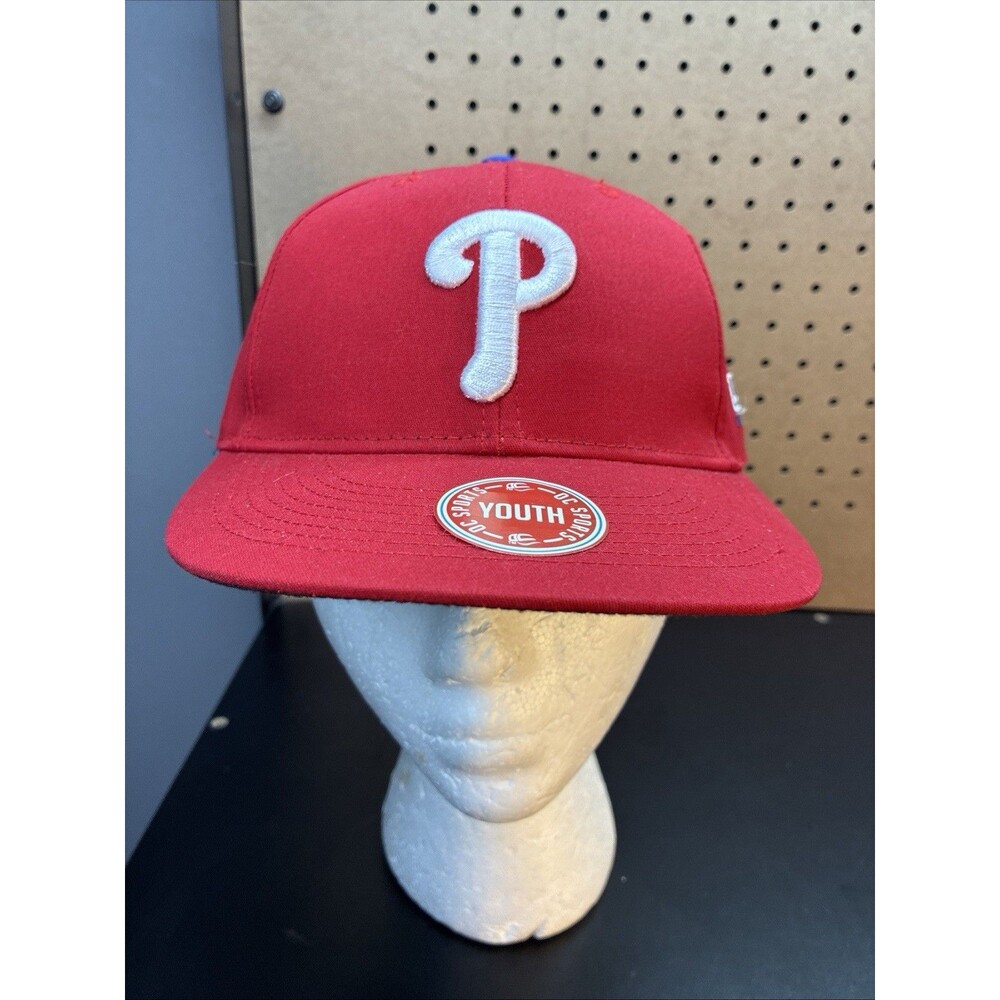Philadelphia Phillies Youth MLB Hat Red OC Sports Adjustable Cap